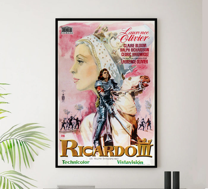 Richard III 1955 - Laurence Olivier - Spain - Classic Movie Poster