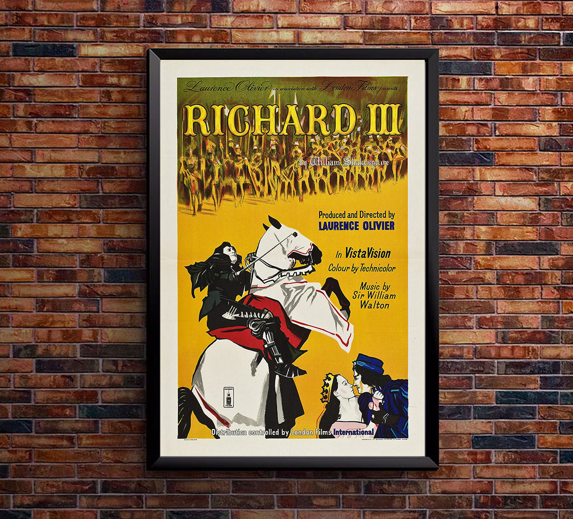 Richard III 1955 - Laurence Olivier - UK - Classic Movie Poster