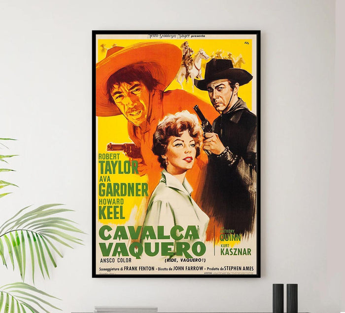Ride, Vaquero! 1953 - Italian – Vintage Classic Movie Poster