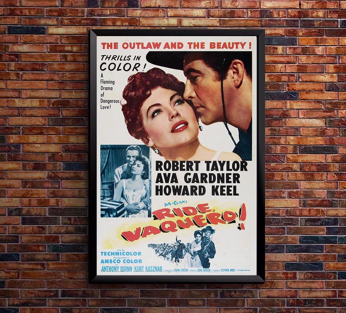 Ride, Vaquero! 1953 – Vintage Classic Movie Poster