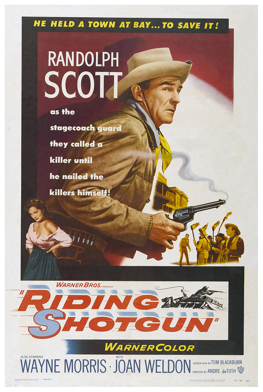 Riding Shotgun 1954 - Charles Bronson - US - Classic Movie Poster