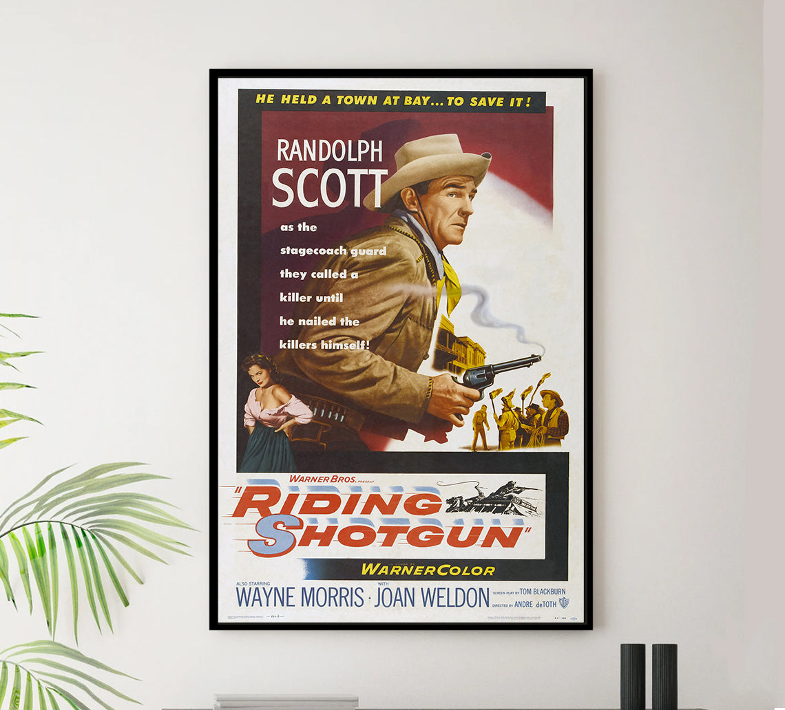 Riding Shotgun 1954 - Charles Bronson - US - Classic Movie Poster