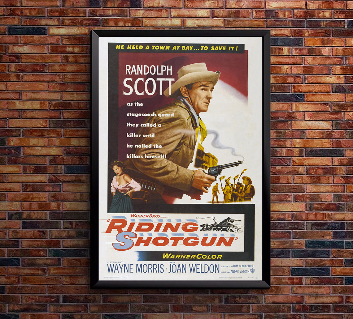 Riding Shotgun 1954 - Charles Bronson - US - Classic Movie Poster