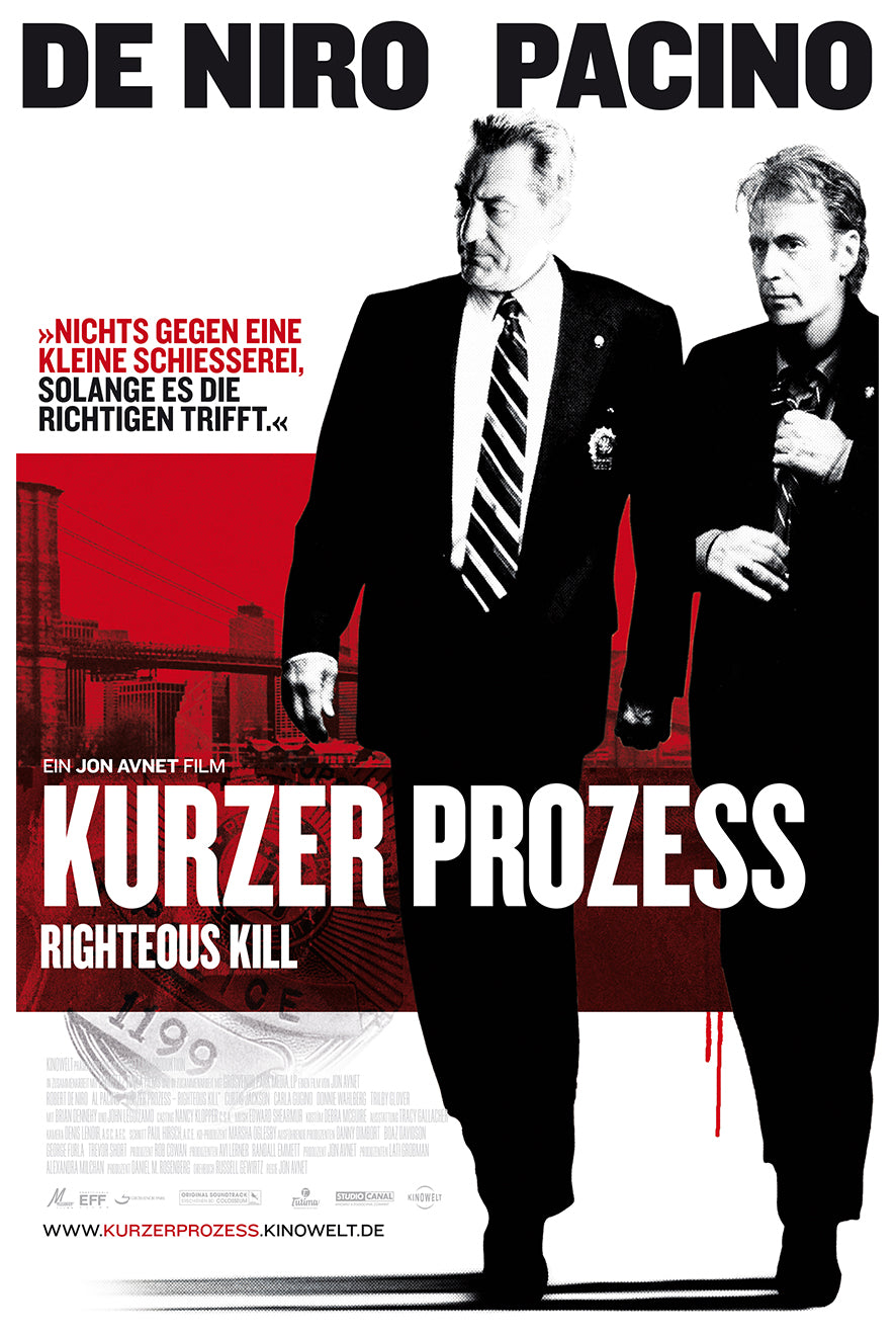 Righteous Kill 2008 - Al Pacino - Germany - Classic Movie Poster
