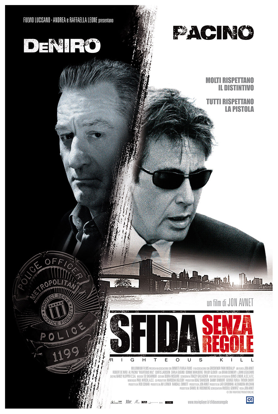 Righteous Kill 2008 - Al Pacino - Italy - Classic Movie Poster