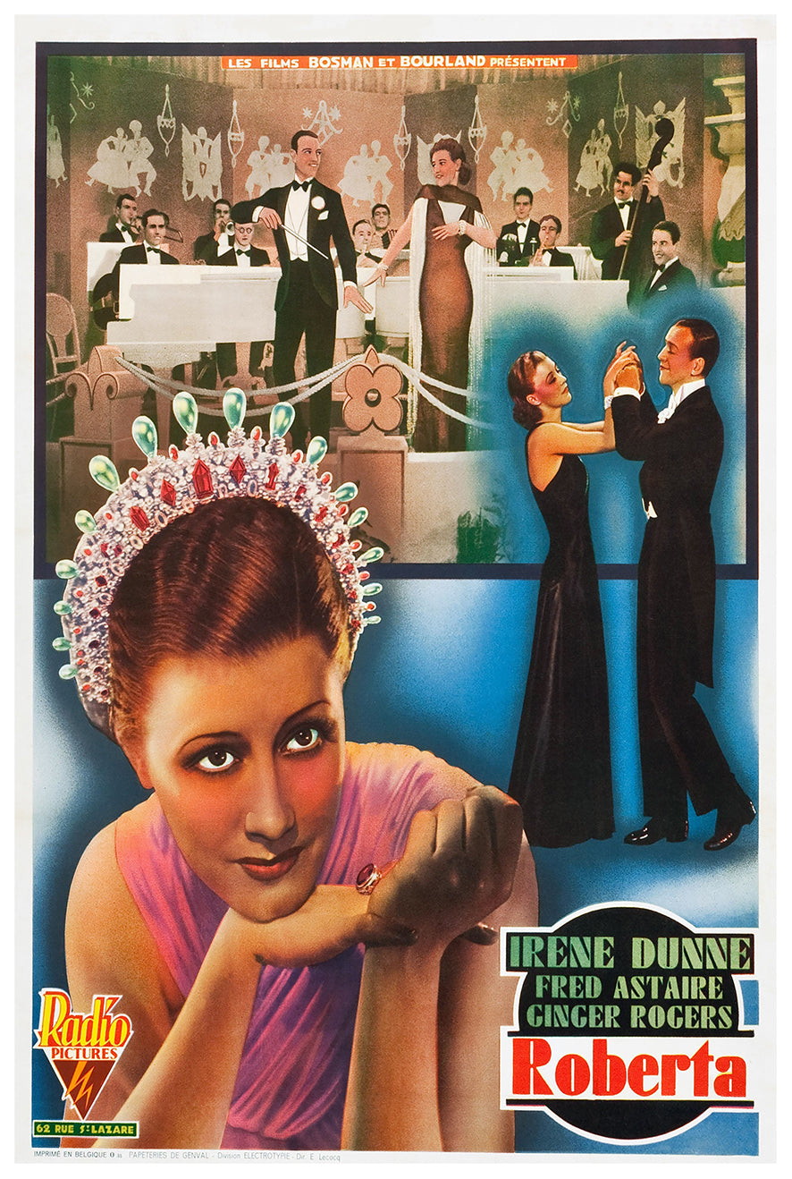 Roberta 1935 - Belgium - Classic Movie Poster