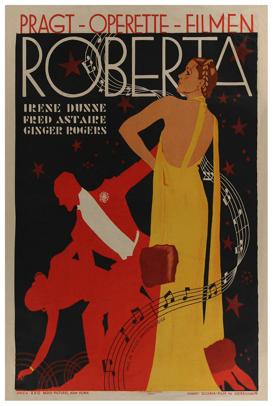 Roberta 1935 - Denmark - Classic Movie Poster