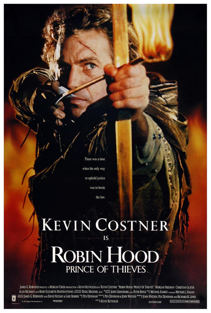Robin Hood Prince of Thieves v1 - Kevin Costner - Vintage Classic Movie Poster