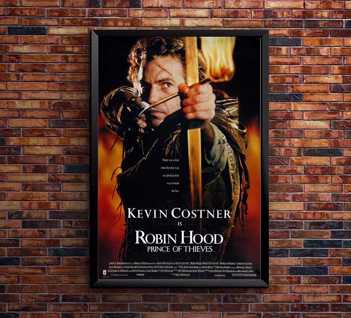 Robin Hood Prince of Thieves v1 - Kevin Costner - Vintage Classic Movie Poster
