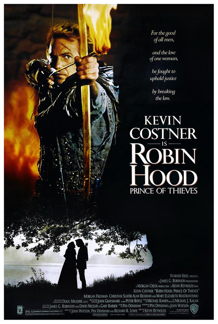 Robin Hood Prince of Thieves v2 - Kevin Costner - Vintage Classic Movie Poster