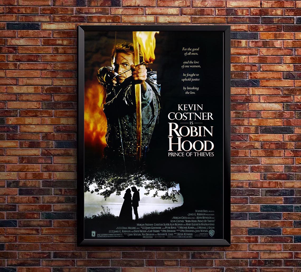 Robin Hood Prince of Thieves v2 - Kevin Costner - Vintage Classic Movie Poster