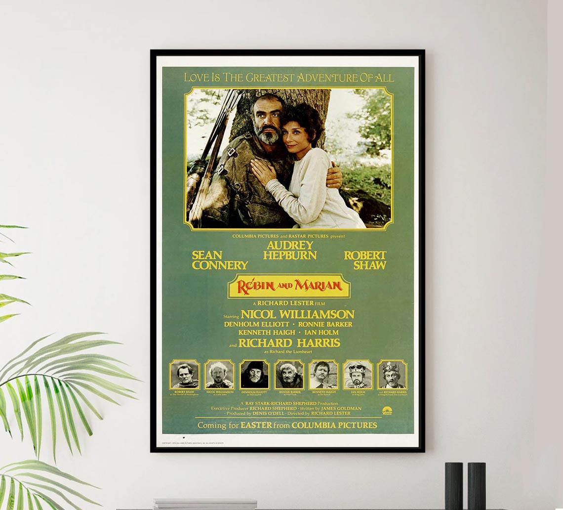 Robin and Marian 1976 v1 - Sean Connery - Vintage Classic Movie Poster