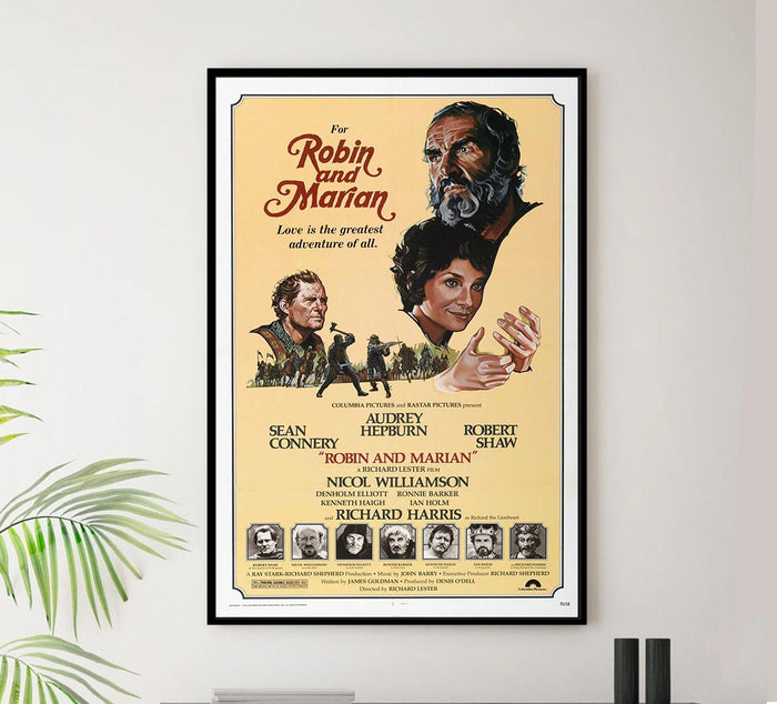 Robin and Marian 1976 v2 - Sean Connery - Vintage Classic Movie Poster