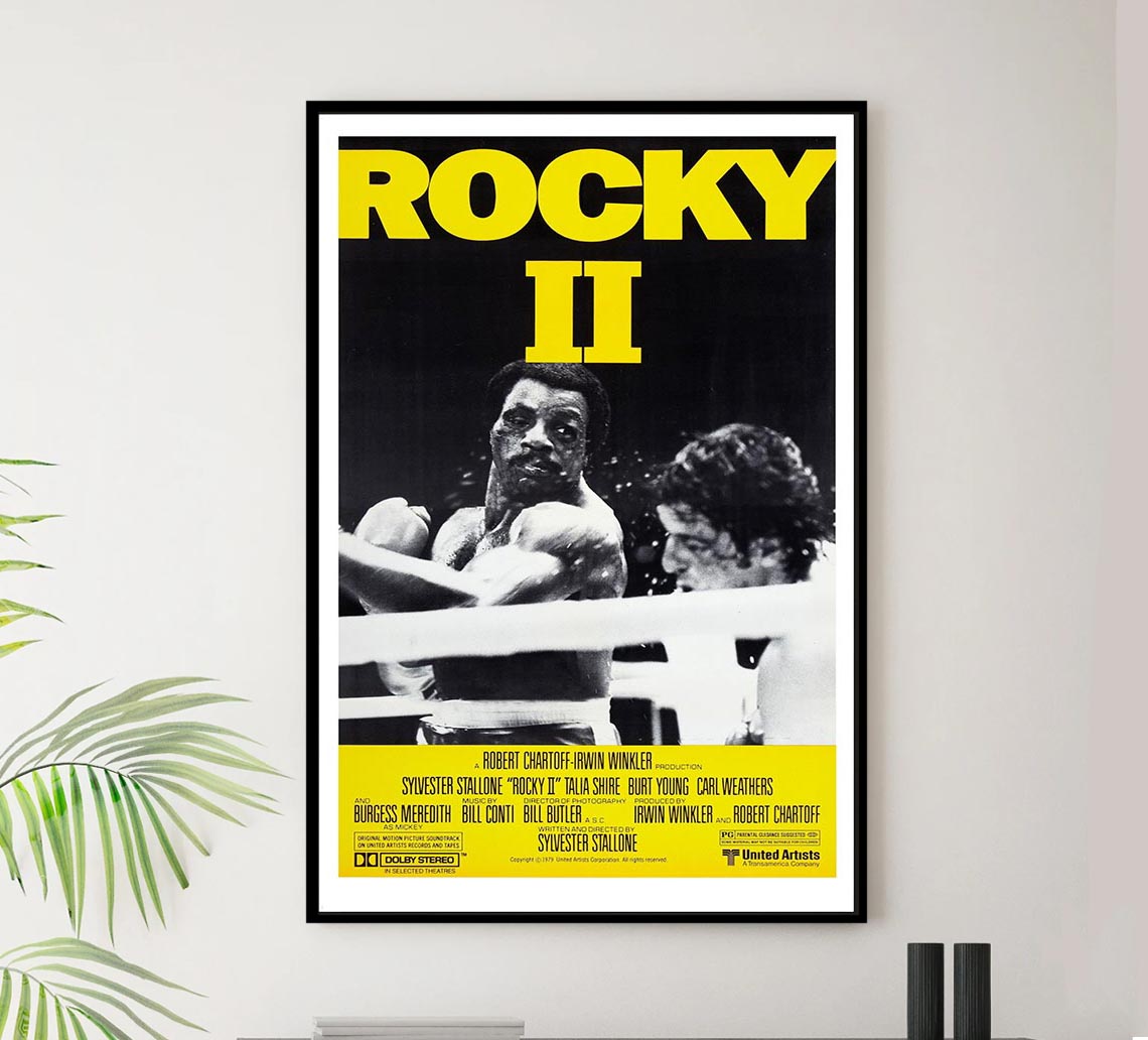 Rocky II 1979 v1 - Classic Movie Poster – Lost Island Trading Company