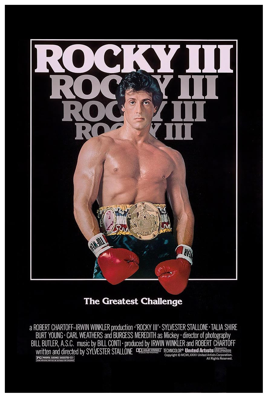 Rocky III 1982 - Classic Movie Poster