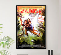 Romancing the Stone 1984 - Michael Douglas - France - Classic Movie Poster