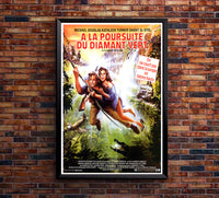 Romancing the Stone 1984 - Michael Douglas - France - Classic Movie Poster