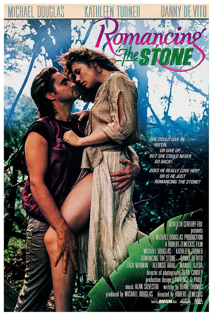 Romancing the Stone 1984 - Michael Douglas - US 2 - Classic Movie Poster