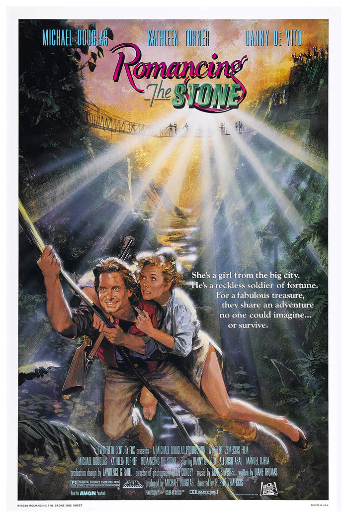 Romancing the Stone 1984 - Michael Douglas - US - Classic Movie Poster