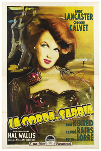 Rope of Sand 1949 - Burt Lancaster - Italy - Classic Movie Poster