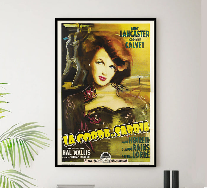 Rope of Sand 1949 - Burt Lancaster - Italy - Classic Movie Poster