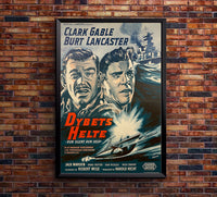 Run Silent Run Deep 1958 - Burt Lancaster - Denmark - Classic Movie Poster