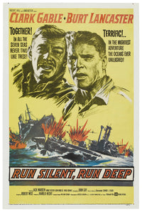 Run Silent Run Deep 1958 - Burt Lancaster - US - Classic Movie Poster