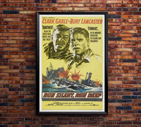 Run Silent Run Deep 1958 - Burt Lancaster - US - Classic Movie Poster