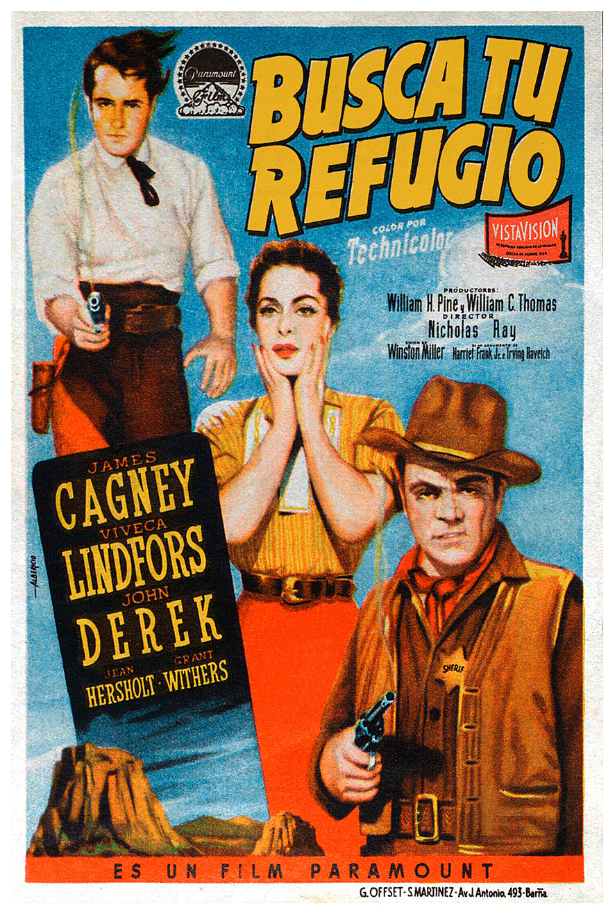 Run for Cover 1955 - James Cagney - Spain - Classic Movie Poster