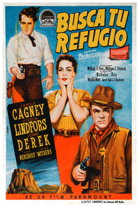 Run for Cover 1955 - James Cagney - Spain - Classic Movie Poster