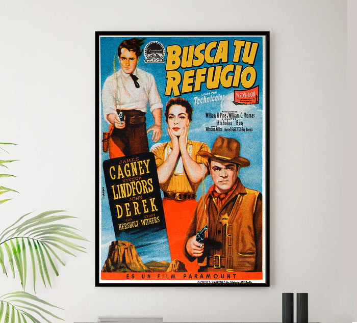 Run for Cover 1955 - James Cagney - Spain - Classic Movie Poster