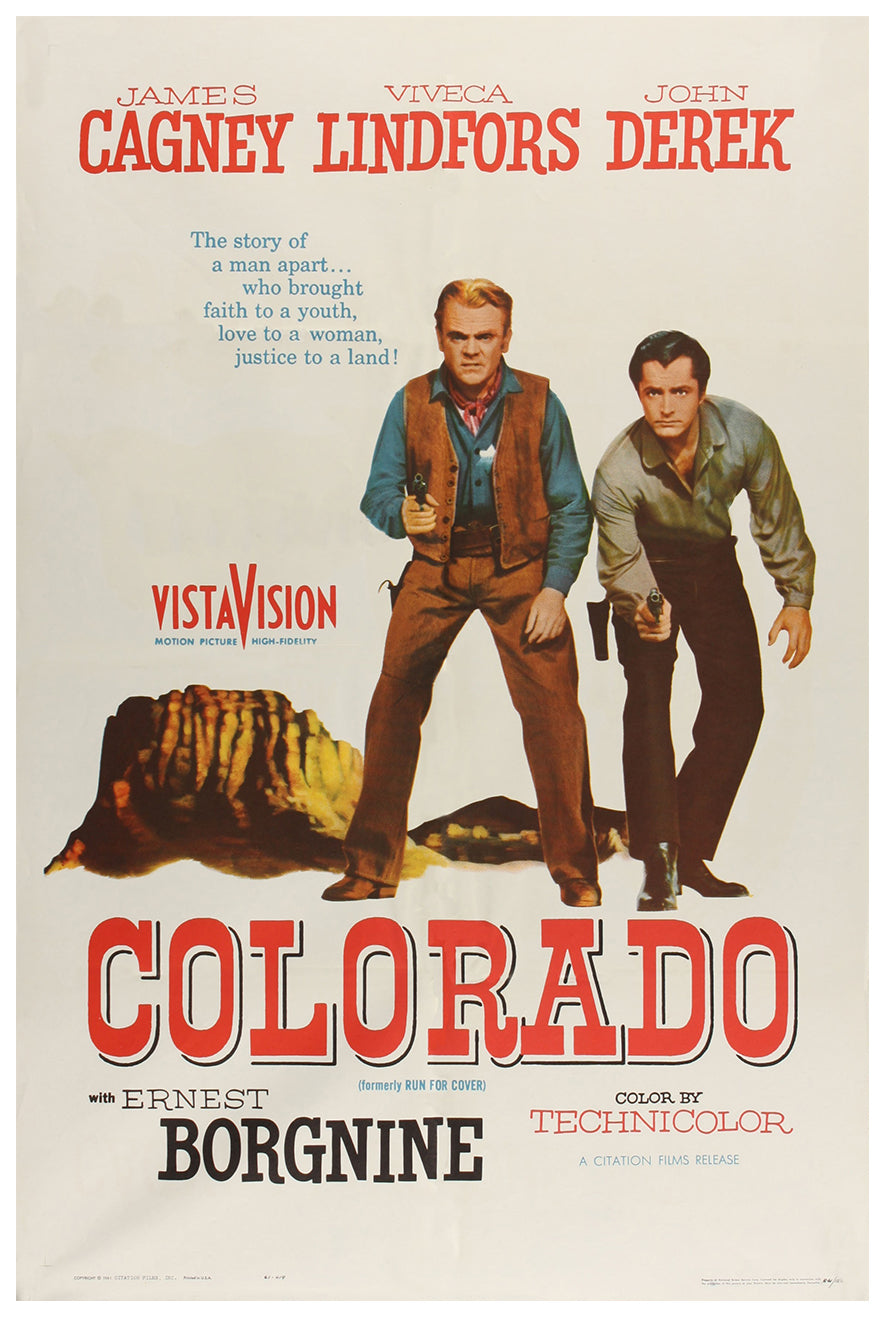 Run for Cover 1955 - James Cagney - US 2 - Classic Movie Poster