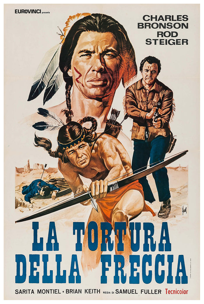 Run of the Arrow 1957 - Italy - Classic Movie Poster