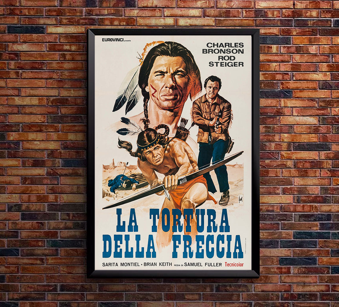 Run of the Arrow 1957 - Charles Bronson - Italy - Classic Movie Poster