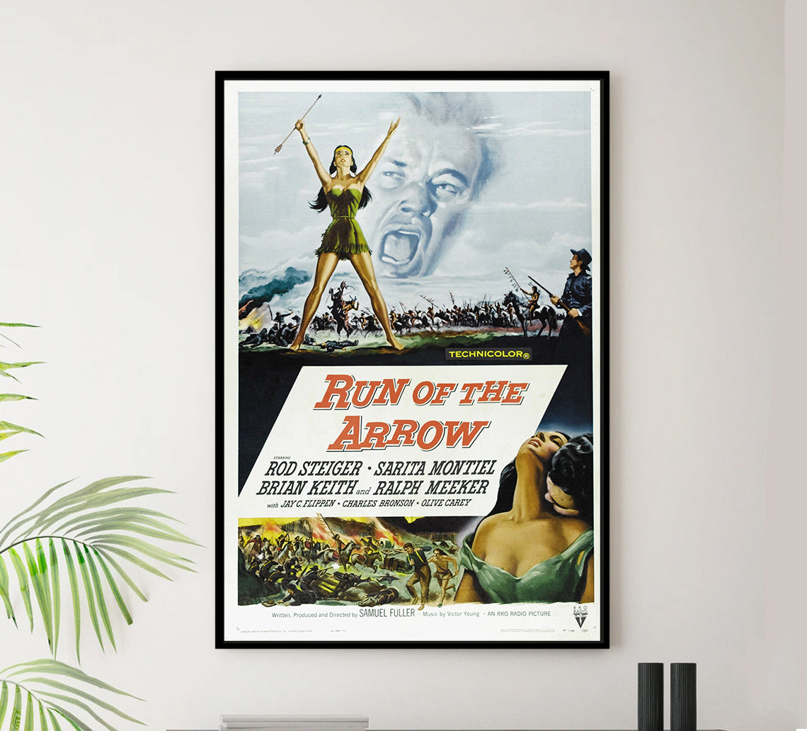 Run of the Arrow 1957 - Charles Bronson - US - Classic Movie Poster