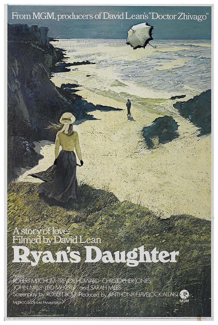 Ryan's Daughter 1970 v2 - Robert Mitchum - Vintage Classic Movie Poster