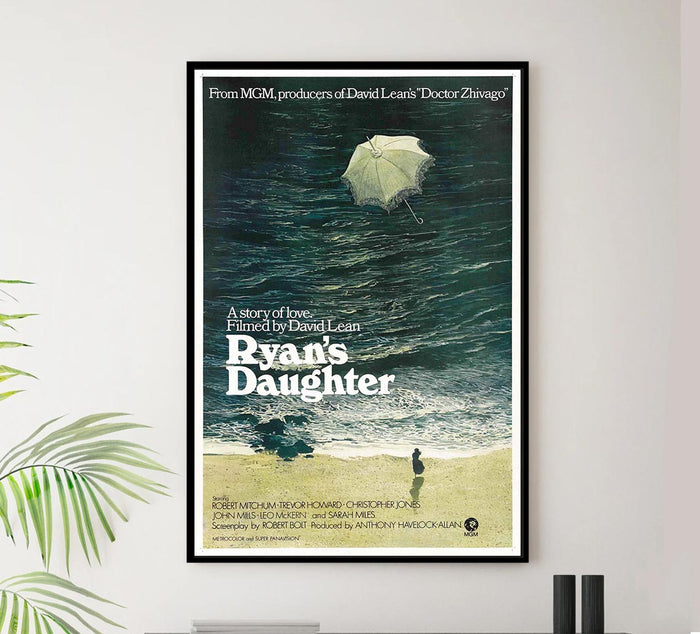 Ryan's Daughter 1970 v3 - Robert Mitchum - Vintage Classic Movie Poster