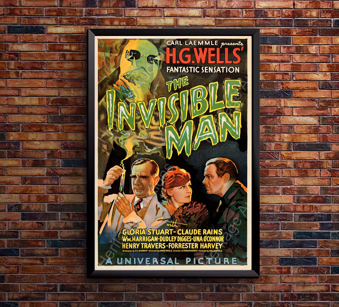 The Invisible Man - 1933- US - Movie Poster