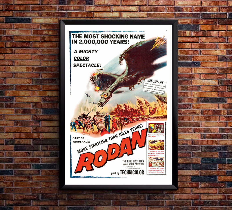 Rodan - 1956 - US - Movie Poster