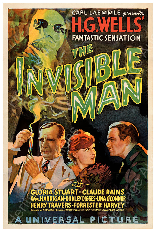 The Invisible Man - 1933- US - Movie Poster