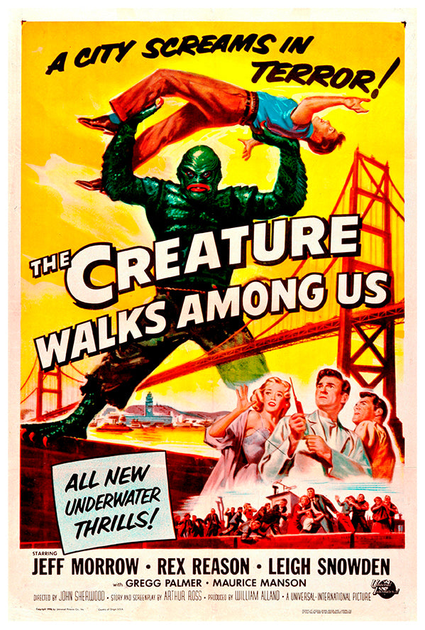 The Creature Walks Among Us - 1956 - US - Movie Poster