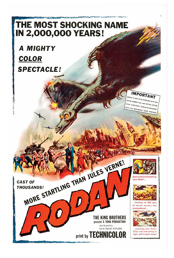 Rodan - 1956 - US - Movie Poster