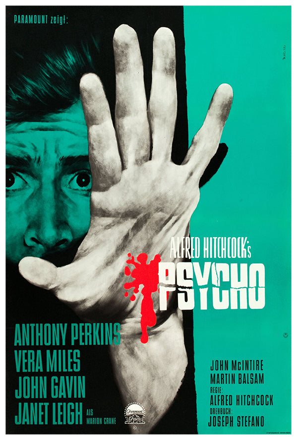 Psycho - 1960 - German - Movie Poster