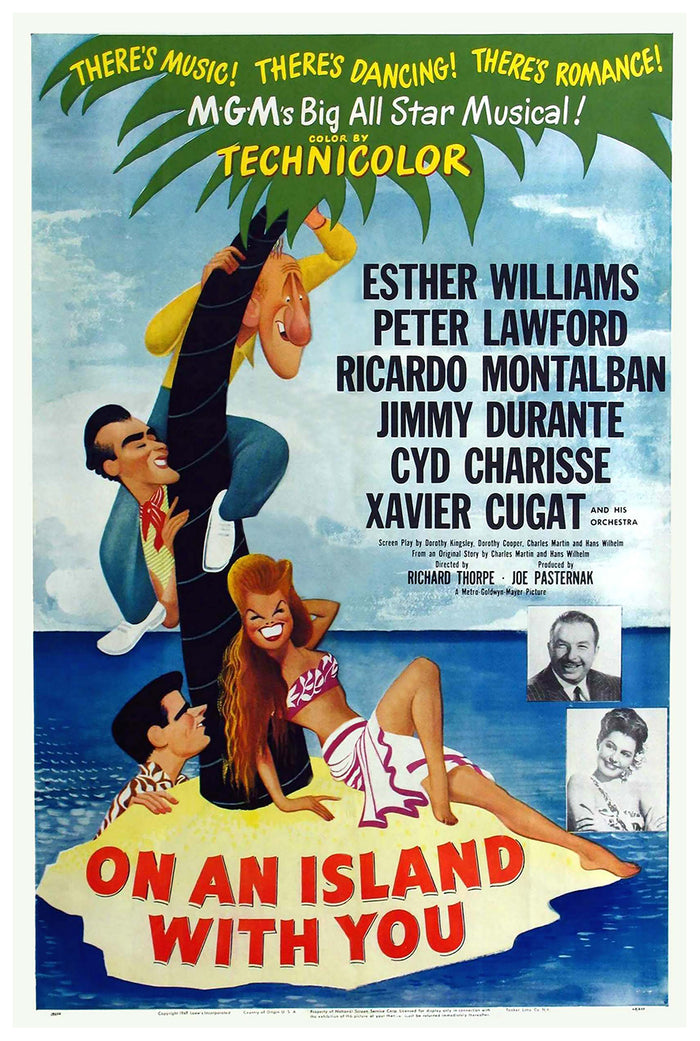 On an Island with You 1948 - Esther Williams - US - Classic Movie Poster