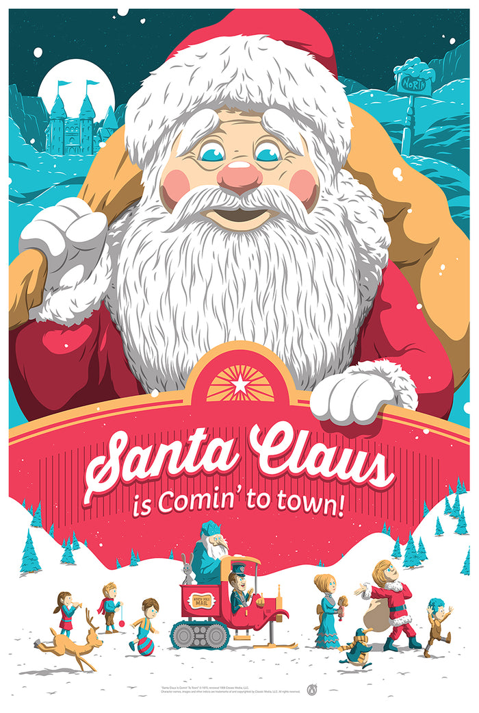 Santa Claus Is Comin' to Town 1970 - Fred Astaire - US (2) - Classic Movie Poster