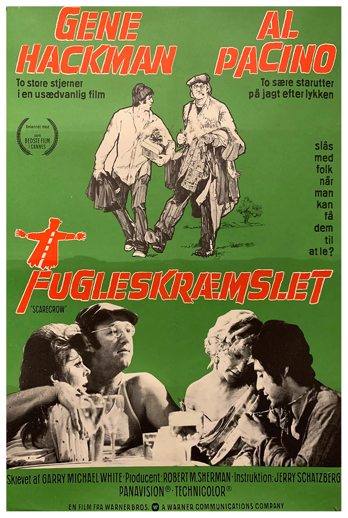 Scarecrow 1973 - Al Pacino - Denmark - Classic Movie Poster