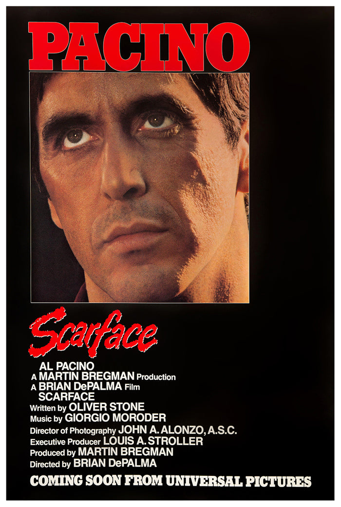 Scarface 1983 - Al Pacino - US (2) - Classic Movie Poster