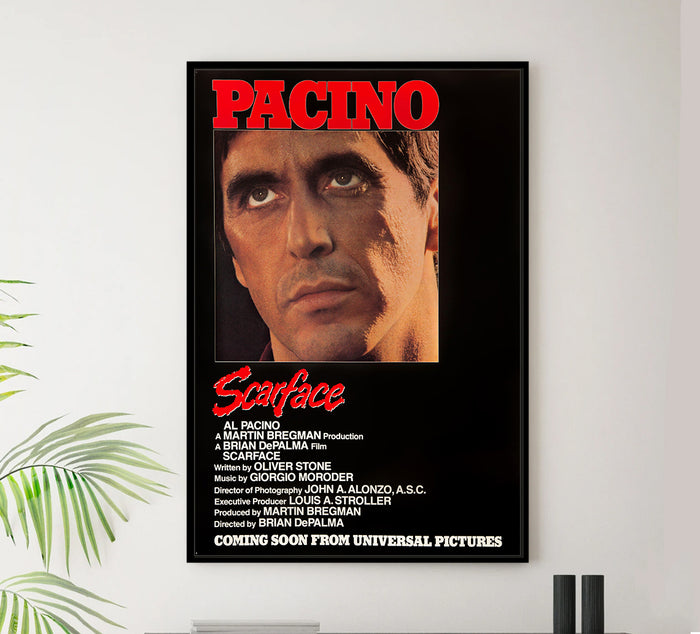 Scarface 1983 - Al Pacino - US (2) - Classic Movie Poster