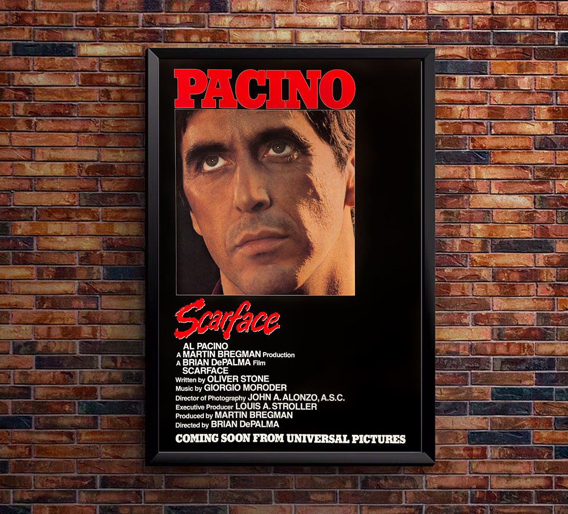 Scarface 1983 - Al Pacino - US (2) - Classic Movie Poster