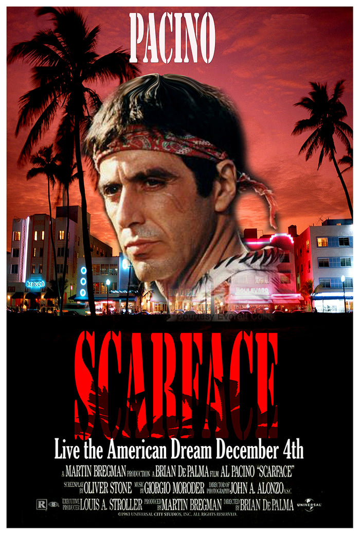 Scarface 1983 - Al Pacino - US (3) - Classic Movie Poster